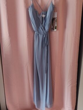 Jasmine B243001 Color: Bluestone Size 14N Wrap Dress